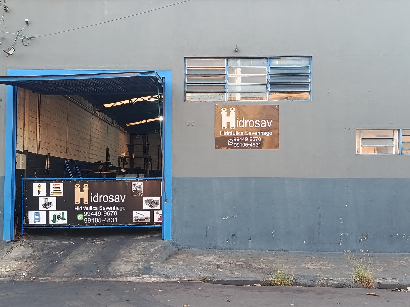 Detalhes de componentes hidráulicos